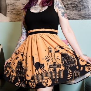 Sourpuss haunted house Halloween dress